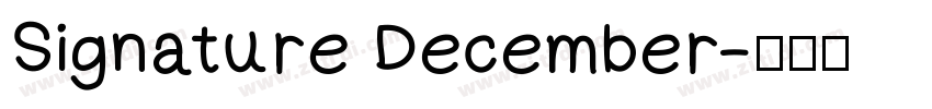 Signature December字体转换